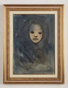 COLOMBOTTO ROSSO ENRICO (n. 1925) : Bambina.  - Asta Asta 372 | ARTE MODERNA E CONTEMPORANEA Virtuale - Associazione Nazionale - Case d'Asta italiane