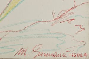 GERMANA' MIMMO (1944 - 1992) : Isola.  - Asta Asta 372 | ARTE MODERNA E CONTEMPORANEA Virtuale - Associazione Nazionale - Case d'Asta italiane