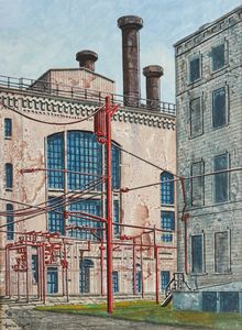 CAPUTO  TONINO (n. 1933) - Centrale elettrica, Jersey City.