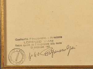VIANI LORENZO (1882 - 1936) : Senza titolo.  - Asta Asta 372 | ARTE MODERNA E CONTEMPORANEA Virtuale - Associazione Nazionale - Case d'Asta italiane