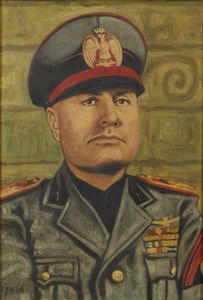 BRAUN HANS - Ritratto di Benito Mussolini.
