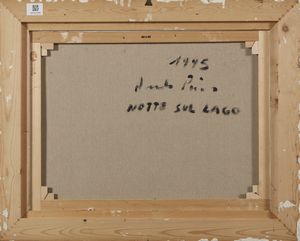 RIVA ARMANDO (n. 1947) : Notte sul lago.  - Asta Asta 372 | ARTE MODERNA E CONTEMPORANEA Virtuale - Associazione Nazionale - Case d'Asta italiane