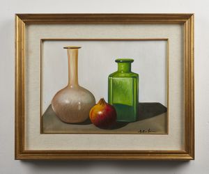 SCIACCA ANTONIO (n. 1957) : Vetri e melograno.  - Asta Asta 372 | ARTE MODERNA E CONTEMPORANEA Virtuale - Associazione Nazionale - Case d'Asta italiane