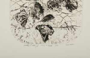 PIACESI WALTER (n. 1929) : Rose rosse.  - Asta Asta 372 | ARTE MODERNA E CONTEMPORANEA Virtuale - Associazione Nazionale - Case d'Asta italiane