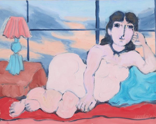 Domenico Cantatore : Nudo sdraiato  - Asta Arte Moderna e Contemporanea - Associazione Nazionale - Case d'Asta italiane