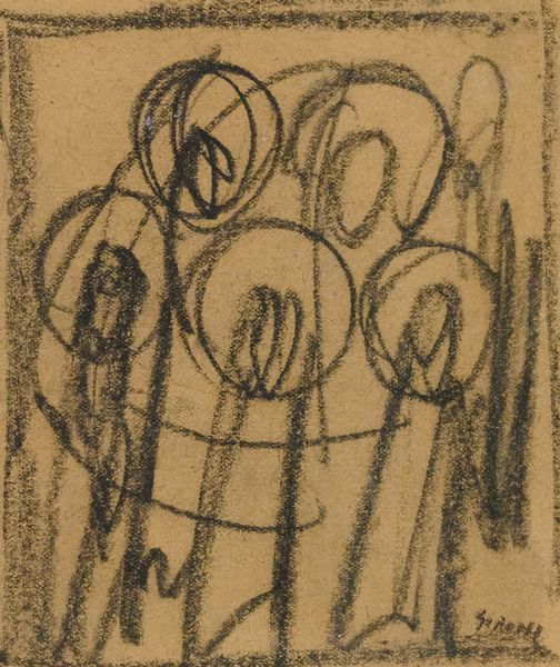 Mario Sironi : Studio per illustrazione de 'Le Laude' di Jacopone da Todi  - Asta Arte Moderna e Contemporanea - Associazione Nazionale - Case d'Asta italiane