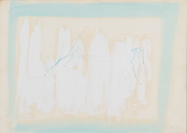 Gastone Novelli : Partenza, fiore  - Asta Arte Moderna e Contemporanea - Associazione Nazionale - Case d'Asta italiane