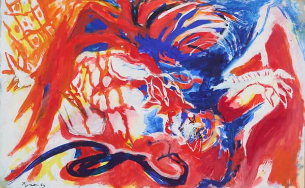 Edouard Pignon : Combat de coqs  - Asta Arte Moderna e Contemporanea - Associazione Nazionale - Case d'Asta italiane