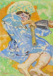 FAUSTO PIRANDELLO - Ragazza con zappa