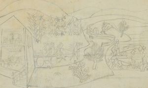 FORTUNATO DEPERO - Serrada - Allegoria alpestre