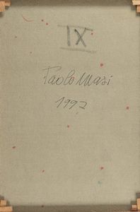 PAOLO MASI : Senza titolo  - Asta Arte Moderna e Contemporanea - Associazione Nazionale - Case d'Asta italiane