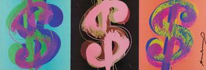 After Andy Warhol - Three dollar signs
