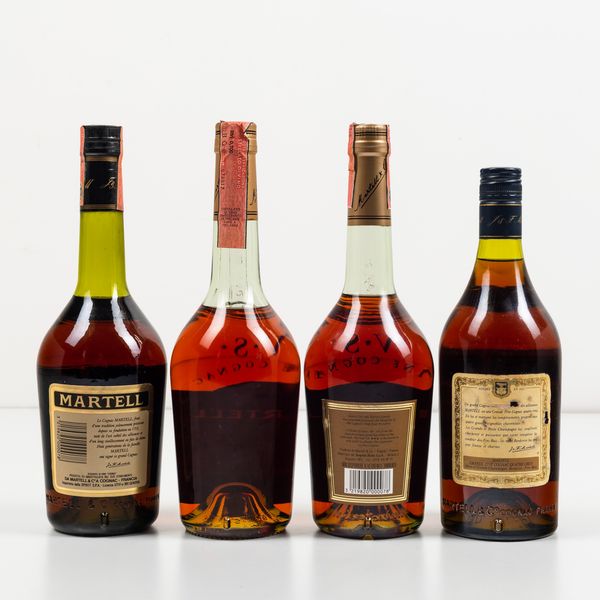 Martell, Cognac Very Special Tre Star<BR>Martell, Cognac Tre Star<BR>Martell, Cognac V.S.  - Asta Spirito del tempo  - Associazione Nazionale - Case d'Asta italiane