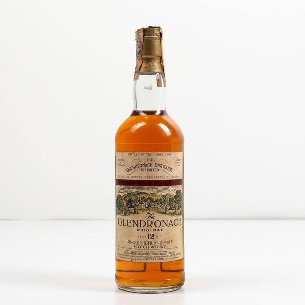 Glendronach, Single Highland Malt Scotch Whisky 12 years old  - Asta Spirito del tempo  - Associazione Nazionale - Case d'Asta italiane