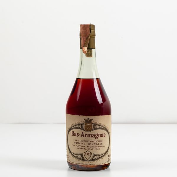 Domaine Baraillon Paul Claverie, Bas Armagnac  - Asta Spirito del tempo  - Associazione Nazionale - Case d'Asta italiane