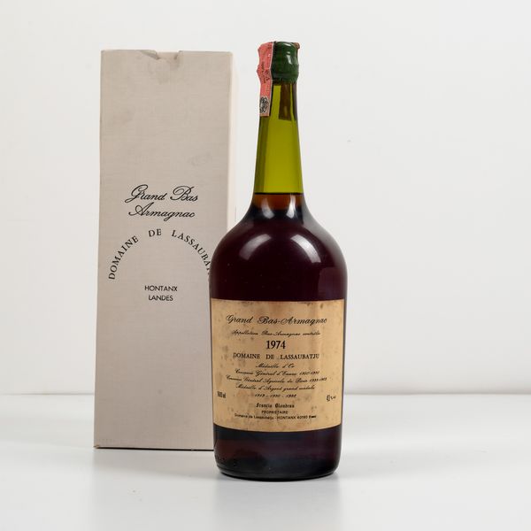 Domaine de Lassaubatju Francis Blondeau, Grand Bas Armagnac Medaille d'Or  - Asta Spirito del tempo  - Associazione Nazionale - Case d'Asta italiane