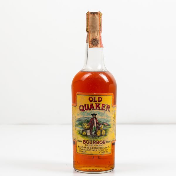 Old Quaker, Straight Bourbon Whiskey 4 years old  - Asta Spirito del tempo  - Associazione Nazionale - Case d'Asta italiane