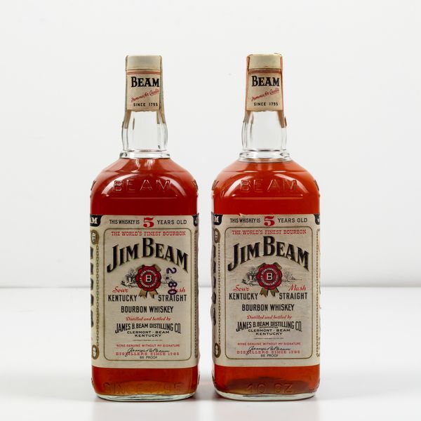 Jim Beam, Kentucky Straight Bourbon Whisky 5 years old  - Asta Spirito del tempo  - Associazione Nazionale - Case d'Asta italiane