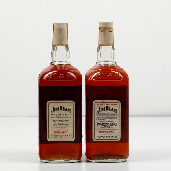 Jim Beam, Kentucky Straight Bourbon Whisky 5 years old  - Asta Spirito del tempo  - Associazione Nazionale - Case d'Asta italiane