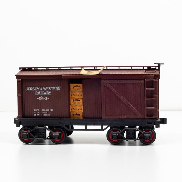 James B. Beam, Kentucky Straight Bourbon Decanter Jersey & Western Whiskey Beam 100 months old  - Asta Spirito del tempo  - Associazione Nazionale - Case d'Asta italiane