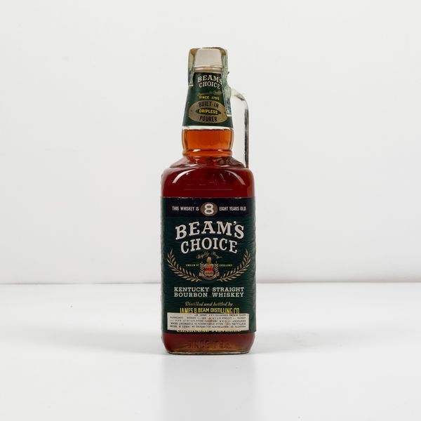 James B. Beam, Beam's Choice Kentucky Straight Bourbon Whiskey 8 years old  - Asta Spirito del tempo  - Associazione Nazionale - Case d'Asta italiane