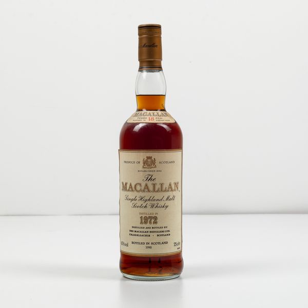 Macallan, Single Highland Malt Scotch Whisky 18 years old  - Asta Spirito del tempo  - Associazione Nazionale - Case d'Asta italiane