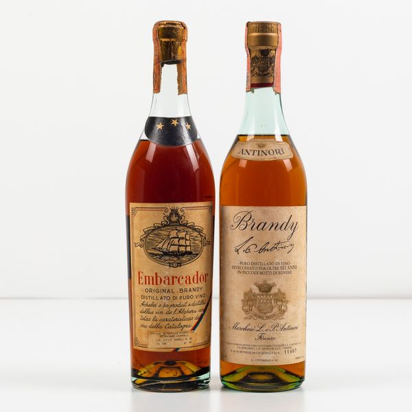 Achille Pisanti, Brandy Embarcador<BR>Marchesi Antinori, Brandy  - Asta Spirito del tempo  - Associazione Nazionale - Case d'Asta italiane