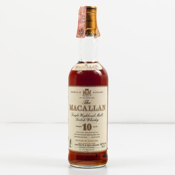 Macallan, Single Highland Malt Scotch Whisky 10 years old  - Asta Spirito del tempo  - Associazione Nazionale - Case d'Asta italiane