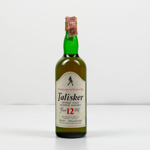 Talisker, Single Malt Scotch Whisky 12 years old  - Asta Spirito del tempo  - Associazione Nazionale - Case d'Asta italiane