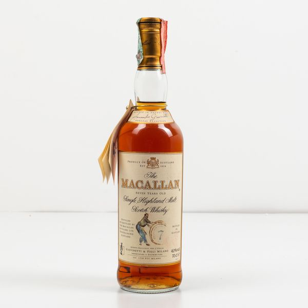Macallan, Single Highland Malt Scotch Whisky 7 years old  - Asta Spirito del tempo  - Associazione Nazionale - Case d'Asta italiane