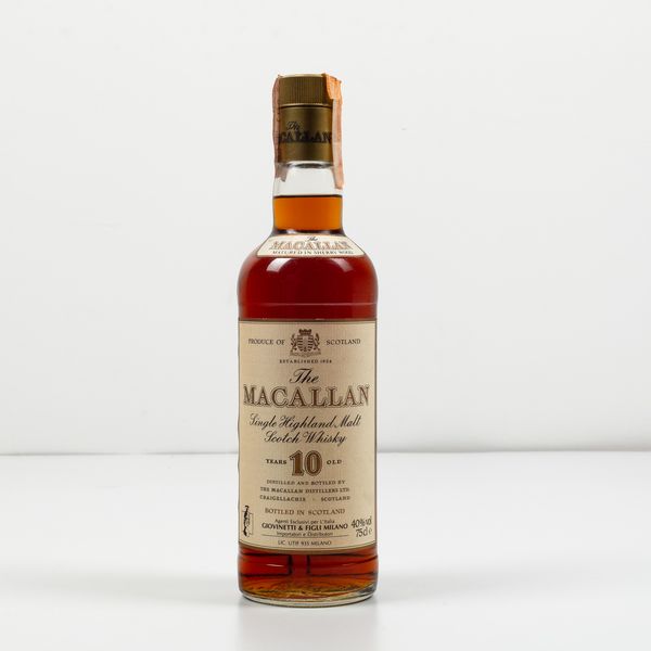Macallan, Single Highland Malt Scotch Whisky 10 years old  - Asta Spirito del tempo  - Associazione Nazionale - Case d'Asta italiane