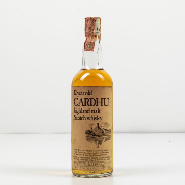 Cardhu, Highland Malt Scotch Whisky 12 years old  - Asta Spirito del tempo  - Associazione Nazionale - Case d'Asta italiane