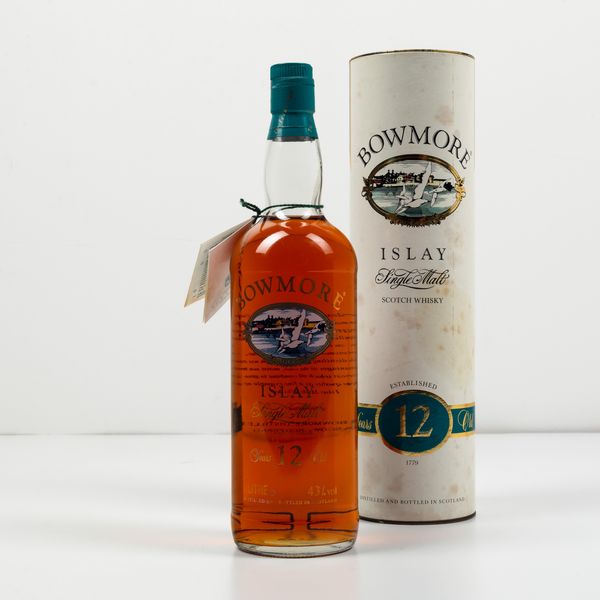 Bowmore, Islay Single Malt Scotch Whisky 12 years old  - Asta Spirito del tempo  - Associazione Nazionale - Case d'Asta italiane
