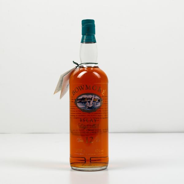 Bowmore, Islay Single Malt Scotch Whisky 12 years old  - Asta Spirito del tempo  - Associazione Nazionale - Case d'Asta italiane
