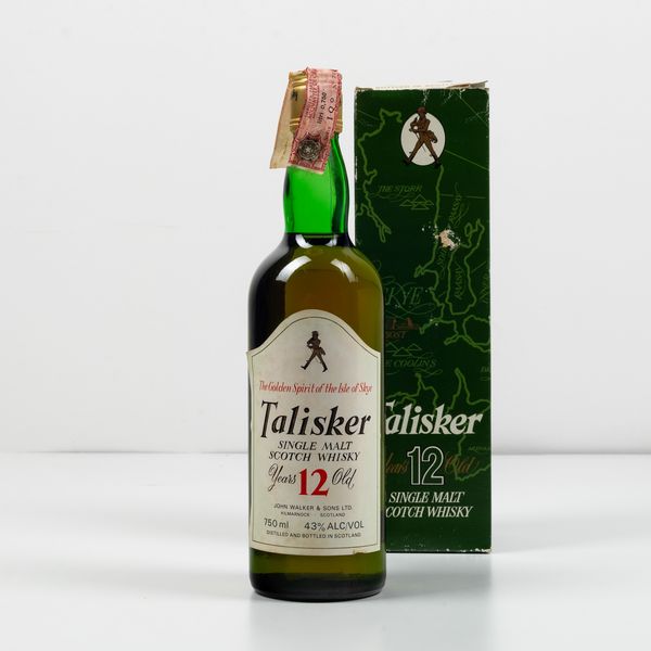 Talisker, Single Malt Scotch Whisky 12 years old  - Asta Spirito del tempo  - Associazione Nazionale - Case d'Asta italiane