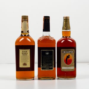 Four Roses, American Light Whisky<BR>Barton's QT, American Whisky<BR>I.W. Harper, Kentucky Straight Bourbon Whisky<BR>  - Asta Spirito del tempo  - Associazione Nazionale - Case d'Asta italiane