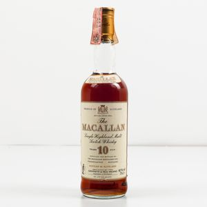 Macallan, Single Highland Malt Scotch Whisky 10 years old  - Asta Spirito del tempo  - Associazione Nazionale - Case d'Asta italiane