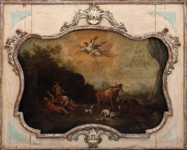 Scuola dell'Italia centrale, secolo XVII : Annuncio ai pastori  - Asta Incanti d'Arte - Associazione Nazionale - Case d'Asta italiane