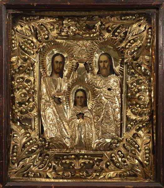Antica icona russa con riza in metallo dorato  - Asta Incanti d'Arte - Associazione Nazionale - Case d'Asta italiane