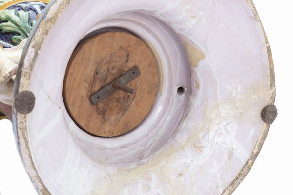 Vaso a due corpi in maiolica istoriata con scene mitologiche, fine secolo XIX  - Asta Incanti d'Arte - Associazione Nazionale - Case d'Asta italiane