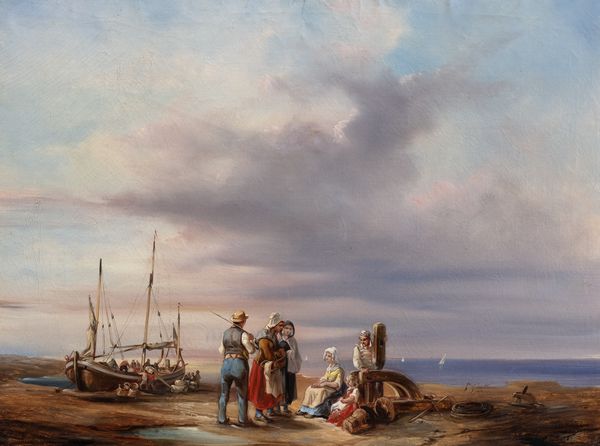 Alexandre Casati (attivo a Parigi e in Italia nel 1831 - 1854) : Marina  - Asta Incanti d'Arte - Associazione Nazionale - Case d'Asta italiane