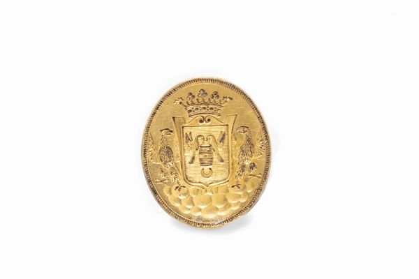 Sigillo in metallo e giada raffigurante giullare, Francia secolo XIX  - Asta Incanti d'Arte - Associazione Nazionale - Case d'Asta italiane