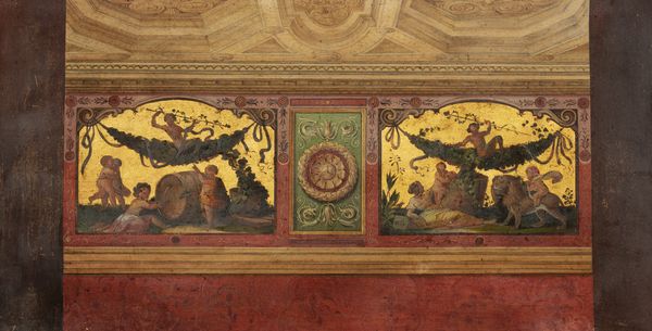 Scuola romana, prima metà del secolo XIX : Studio per decorazione parietale  - Asta Incanti d'Arte - Associazione Nazionale - Case d'Asta italiane