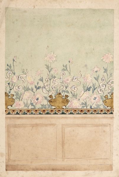 Pittore simbolista italiano : Studio per decorazione parietale  - Asta Incanti d'Arte - Associazione Nazionale - Case d'Asta italiane