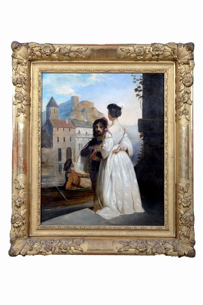 Scuola francese, secolo XIX : Due scene galanti  - Asta Incanti d'Arte - Associazione Nazionale - Case d'Asta italiane