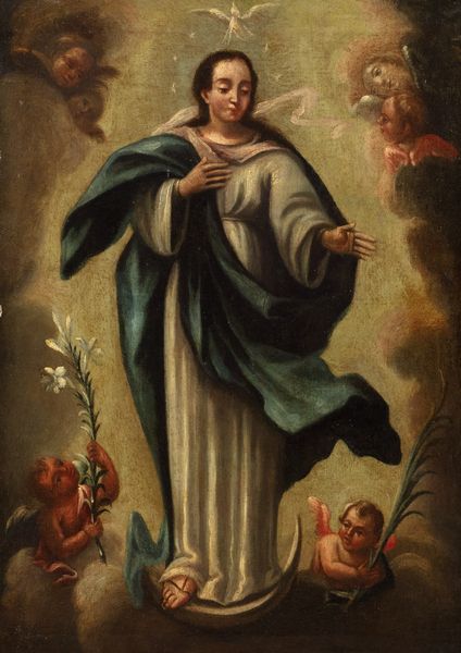 Scuola italiana, secolo XVIII : Immacolata Concezione  - Asta Incanti d'Arte - Associazione Nazionale - Case d'Asta italiane