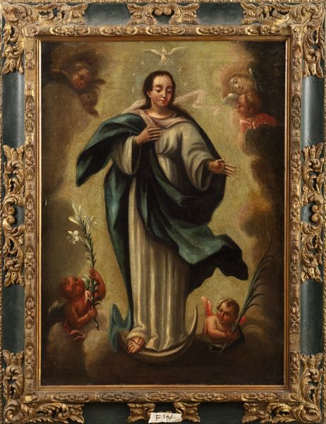Scuola italiana, secolo XVIII : Immacolata Concezione  - Asta Incanti d'Arte - Associazione Nazionale - Case d'Asta italiane