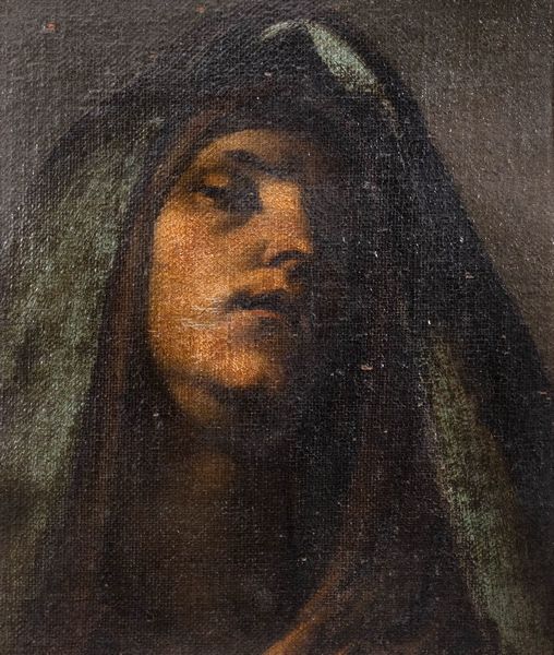 Scuola italiana, secolo XVII : Madonna (frammento)  - Asta Incanti d'Arte - Associazione Nazionale - Case d'Asta italiane