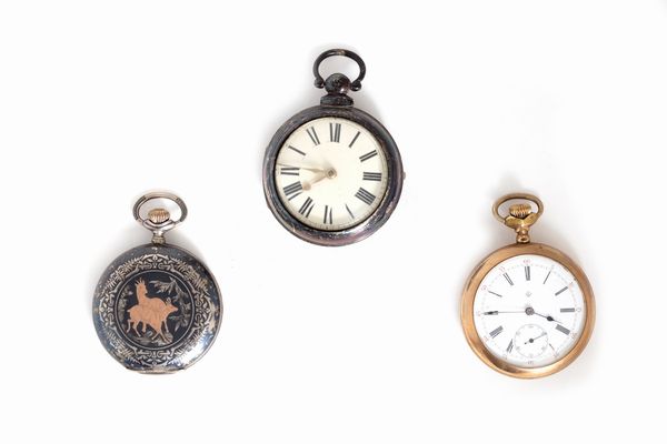 Lotto composto da tre orologi da tasca  - Asta Incanti d'Arte - Associazione Nazionale - Case d'Asta italiane