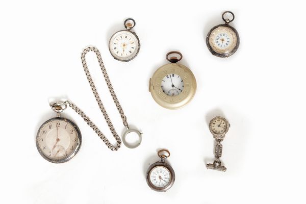 Lotto composto da sei orologi da tasca, secoli XIX - XX  - Asta Incanti d'Arte - Associazione Nazionale - Case d'Asta italiane